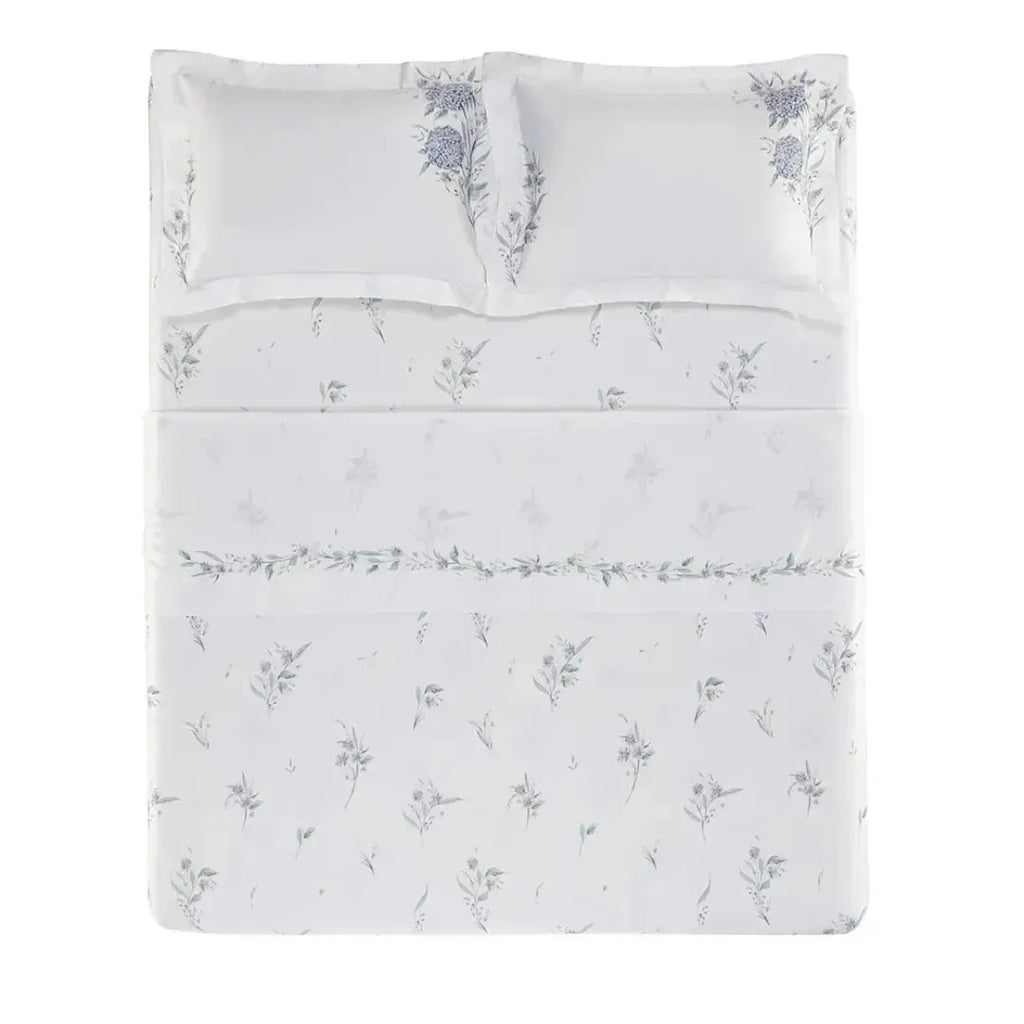 Jogo de Cama Queen Ortensie 4 Pçs 300 Fios Cetim 100% Bambu Trussardi