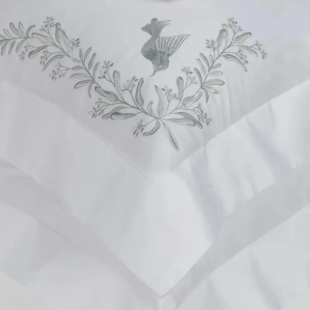 Jogo de Cama Queen Pistacia 4 Pçs 300 Fios 100% Algodão Egípcio Trussardi