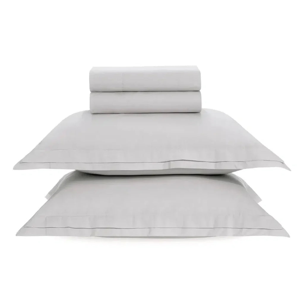 Jogo de Cama King San Pietro 4 Pçs 200 Fios Percal 100% Algodão Branco Trussardi