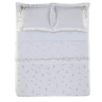 Jogo de Cama Queen Uccelli 4 Pçs 300 Fios Cetim 100% Bambu Trussardi