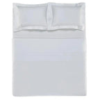 Jogo de Cama King Vernazza 4 Pçs 300 Fios Cetim 100% Algodão Egípcio Branco Trussardi