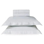Jogo de Cama King Vernazza 4 Pçs 300 Fios Cetim 100% Algodão Egípcio Branco Trussardi