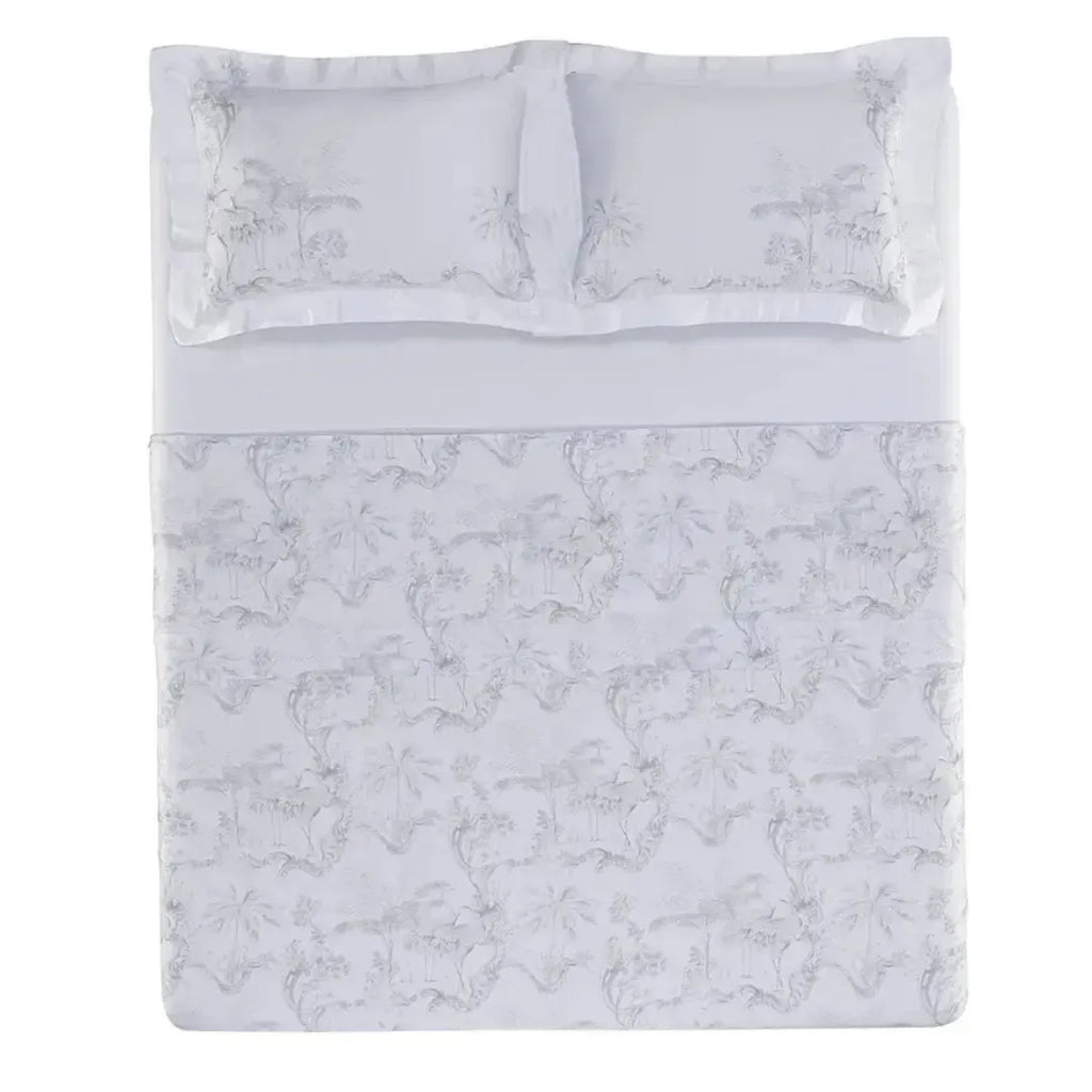 Jogo de Cama Queen Aironi 4 Pçs 300 Fios Cetim 100% Bambu Trussardi