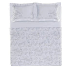 Jogo de Cama Queen Aironi 4 Pçs 300 Fios Cetim 100% Bambu Trussardi