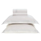 Jogo de Cama Queen Bertoni 4 Pçs 200 Fios Percal 100% Algodão Branco Trussardi