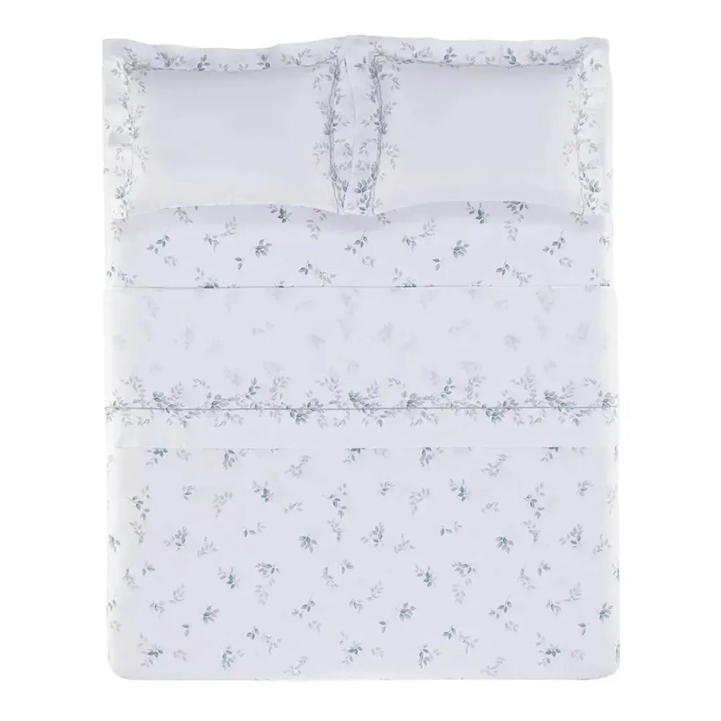 Jogo de Cama Queen Botticelli 4 Pçs 300 Fios Cetim 100% Algodão Egípcio Trussardi