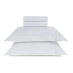 Jogo de Cama Solteiro Fiesole 4 Pçs 200 Fios 100% Algodão Branco Trussardi