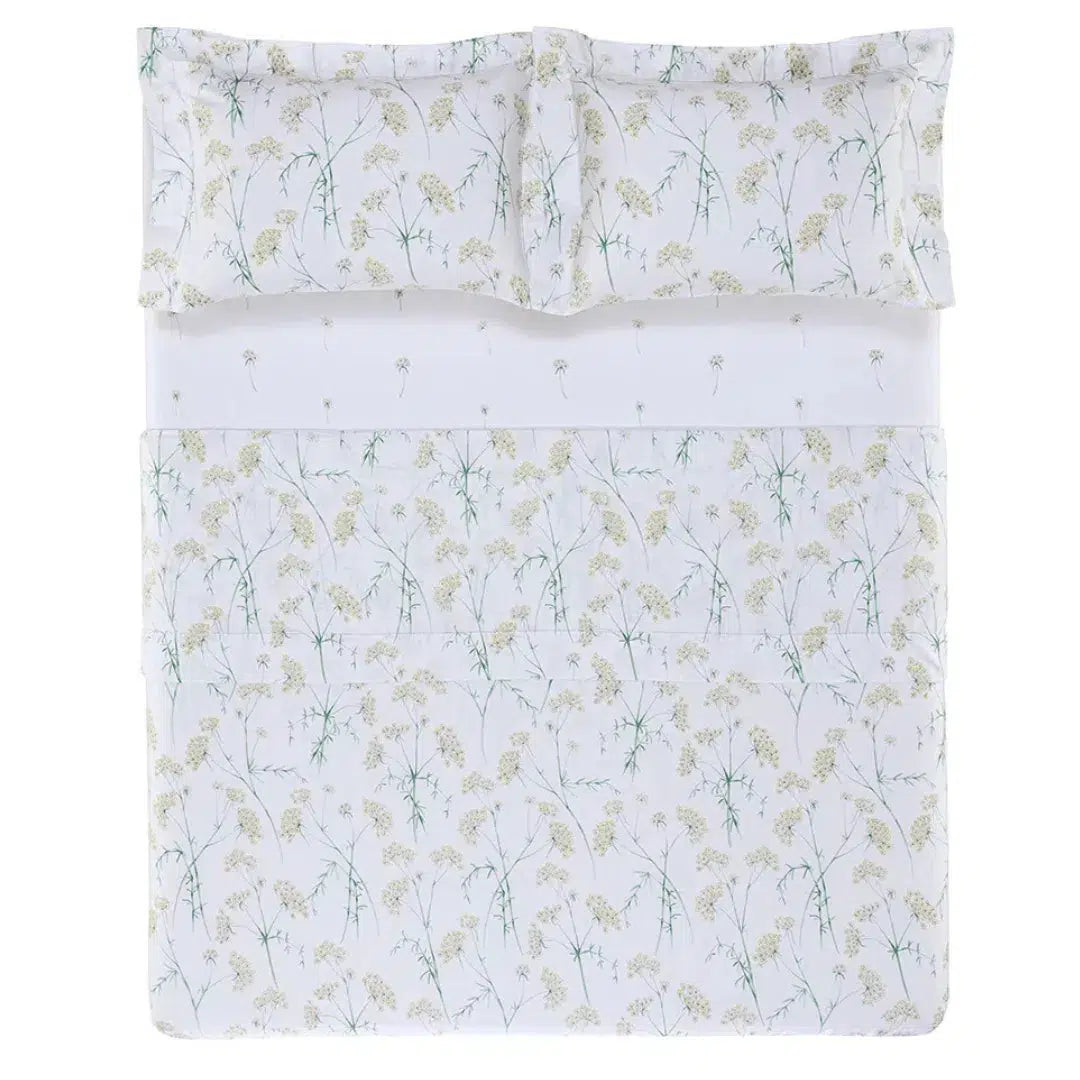 Jogo de Cama King Finocchio 4 Pçs 200 Fios Cetim 100% Algodão Trussardi