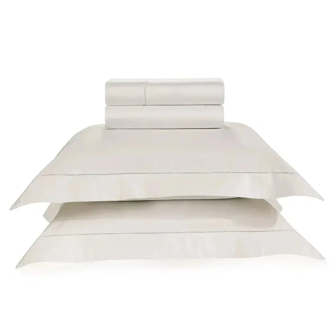Jogo de Cama Queen Firmiano 4 Pçs 1000 Fios Cetim 100% Algodão Egípcio Branco Trussardi