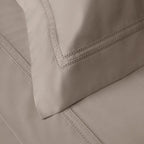Jogo de Cama Casal Galieno 4 Pçs 300 Fios Cetim 100% Algodão Egípcio Nocciola Trussardi