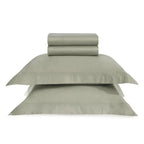 Jogo de Cama Casal Galieno 4 Pçs 300 Fios Cetim 100% Algodão Egípcio Pistacchio Trussardi