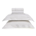 Jogo de Cama Queen Girelli 4 Pçs 300 Fios 100% Bambu Branco Trussardi
