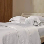 Jogo de Cama Queen Girelli 4 Pçs 300 Fios 100% Bambu Branco Trussardi
