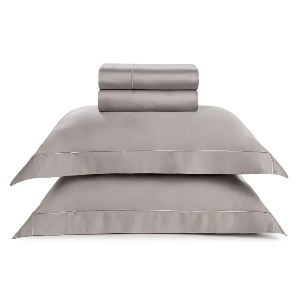 Jogo de Cama Queen Girelli 4 Pçs 300 Fios 100% Bambu Marmo Trussardi