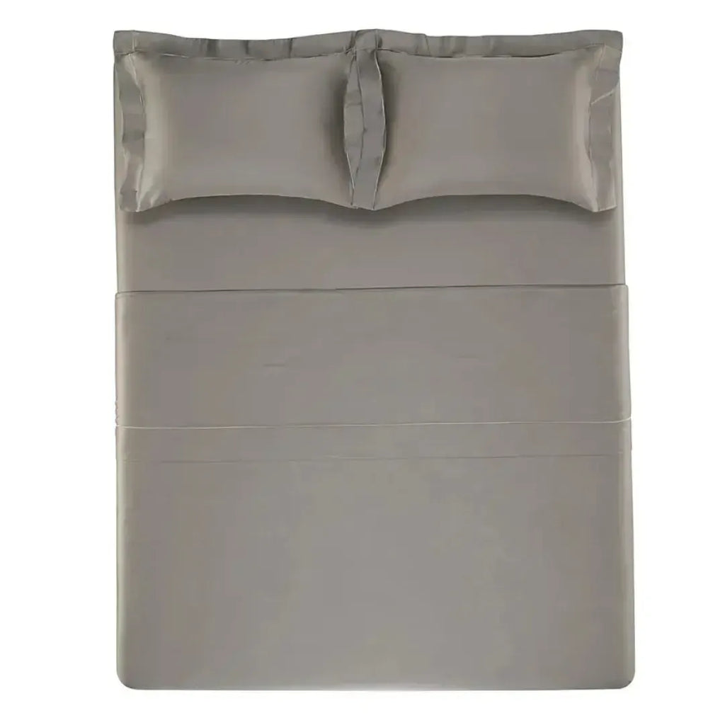 Jogo de Cama Queen Girelli 4 Pçs 300 Fios 100% Bambu Marmo Trussardi