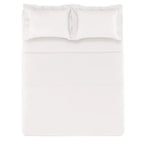 Jogo de Cama Queen Orsini 4 Pçs 200 Fios Percal 100% Algodão Branco Trussardi