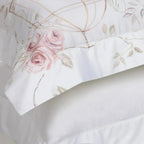 Jogo de Cama King Pavoniere 4 Pçs 300 Fios Cetim 100% Algodão Egípcio Trussardi