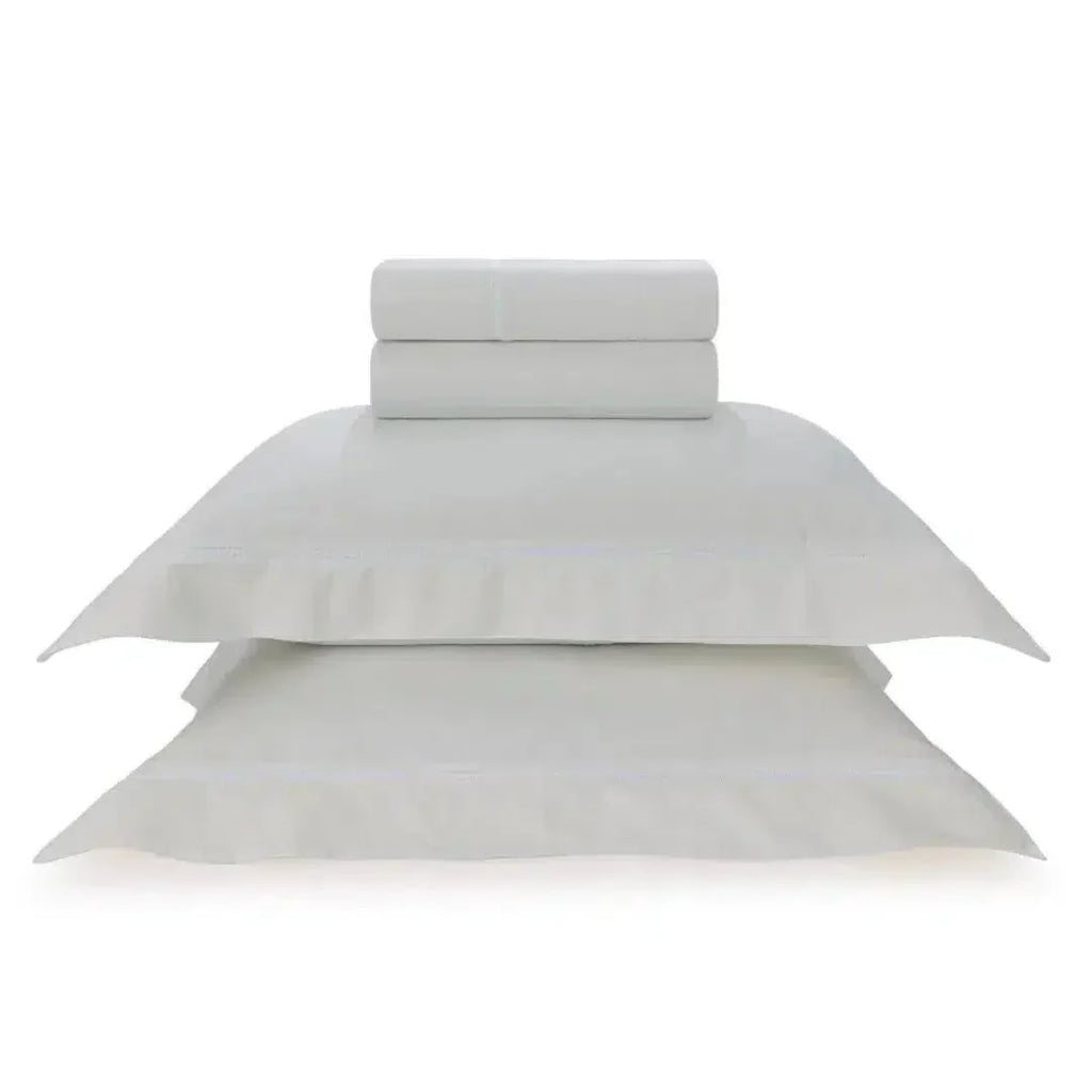 Jogo de Cama Casal Portello 4 Pçs 300 Fios 100% Algodão Egípcio Branco Trussardi