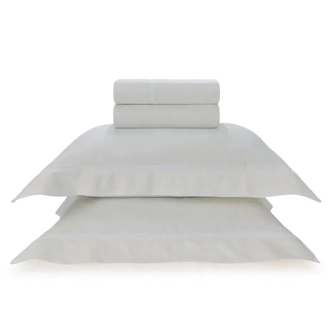 Jogo de Cama Casal Portello 4 Pçs 300 Fios 100% Algodão Egípcio Branco Trussardi