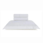 Jogo de Cama Solteiro Fiesole 4 Pçs 200 Fios 100% Algodão Branco Trussardi