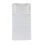 Jogo de Cama Solteiro Fiesole 4 Pçs 200 Fios 100% Algodão Branco Trussardi