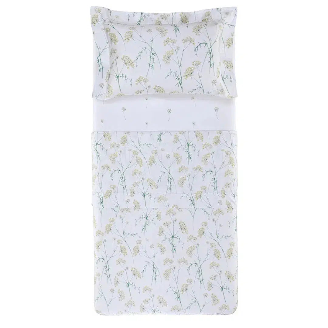 Jogo de Cama Solteiro Finocchio 3 Pçs 200 Fios Cetim 100% Algodão Trussardi