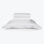 Jogo de Cama Solteiro Galieno 3 Pçs 300 Fios Cetim 100% Algodão Egípcio Branco Trussardi