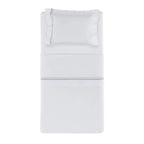 Jogo de Cama Solteiro Menfi 4 Pçs 200 Fios 100% Algodão Branco / Azul Trussardi