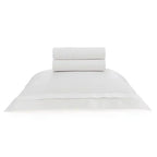 Jogo de Cama Solteiro Vercelli 3 Pçs 300 Fios 100% Algodão Egípcio Branco Trussardi