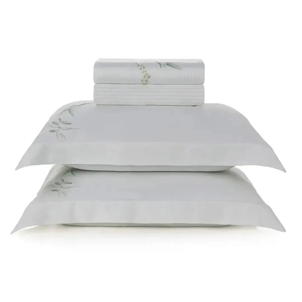 Jogo de Cama Casal Isola Bella 4 Pçs 300 Fios Cetim 100% Bambu Trussardi