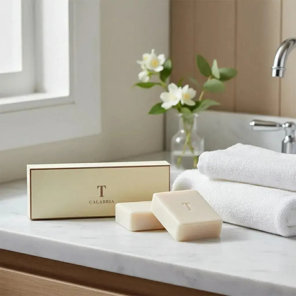 Kit 03 Sabonetes em Barra T Calabria Trussardi
