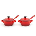 Kit 2 Potes Molho e Condimento Cerâmica Branco Le Creuset