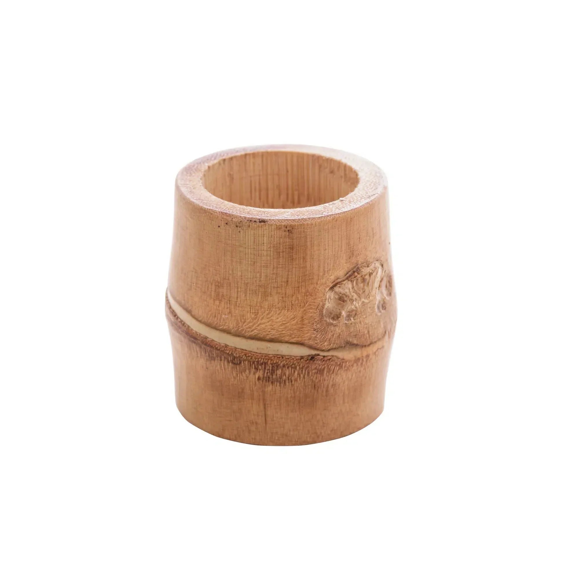 Kit 4 Anéis para Guardanapos Bambu Natural 5x4cm