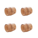 Kit 4 Anéis para Guardanapos Bambu Natural 5x4cm