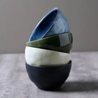 Kit 4 Bowls Stoneware Orgânico Colorido 558ml Porto Brasil