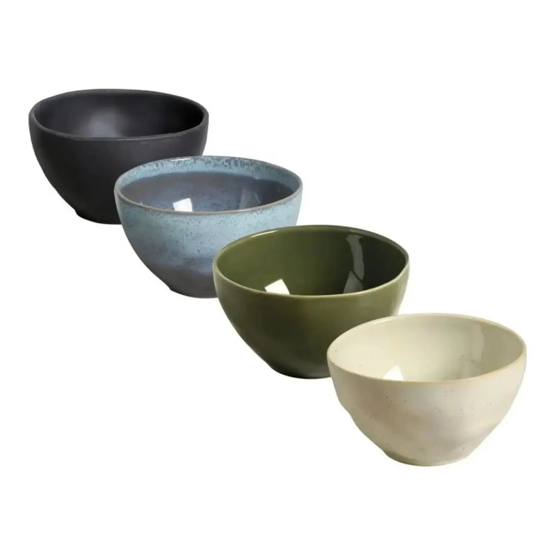 Kit 4 Bowls Stoneware Orgânico Colorido 558ml Porto Brasil
