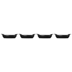 Kit 4 Mini Assadeiras Ovais Gourmand Matte Black 300ml 15cm Le Creuset