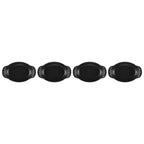 Kit 4 Mini Assadeiras Ovais Gourmand Matte Black 300ml 15cm Le Creuset