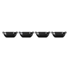 Kit 4 Mini Assadeiras Retangulares Gourmand Matte Black 300ml 13cm Le Creuset