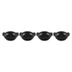 Kit 4 Mini Caçarolas Buffet Gourmand Matte Black 300ml 13cm Le Creuset