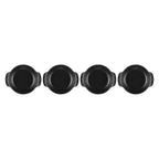 Kit 4 Mini Caçarolas Buffet Gourmand Matte Black 300ml 13cm Le Creuset