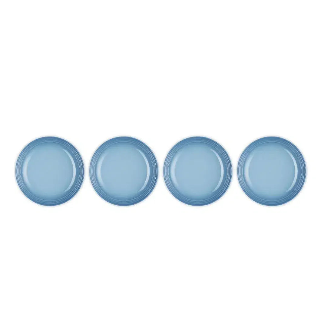 Kit 4 Pratos Fundos Cerâmica 22cm Chambray Le Creuset