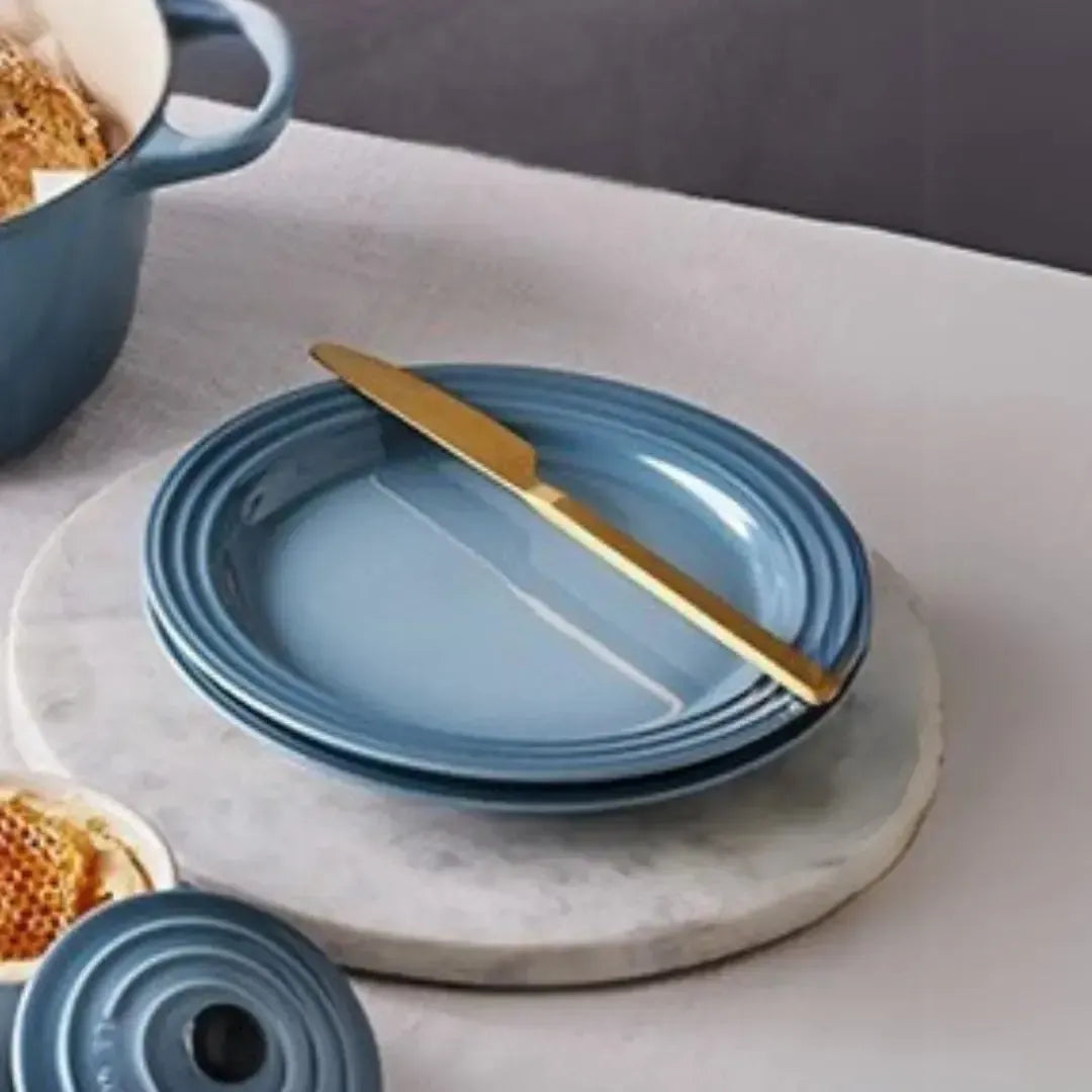 Kit 4 Pratos Rasos Cerâmica 27cm Chambray Le Creuset