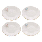 Kit 4 Pratos de Sobremesa Porcelana Birds 19cm