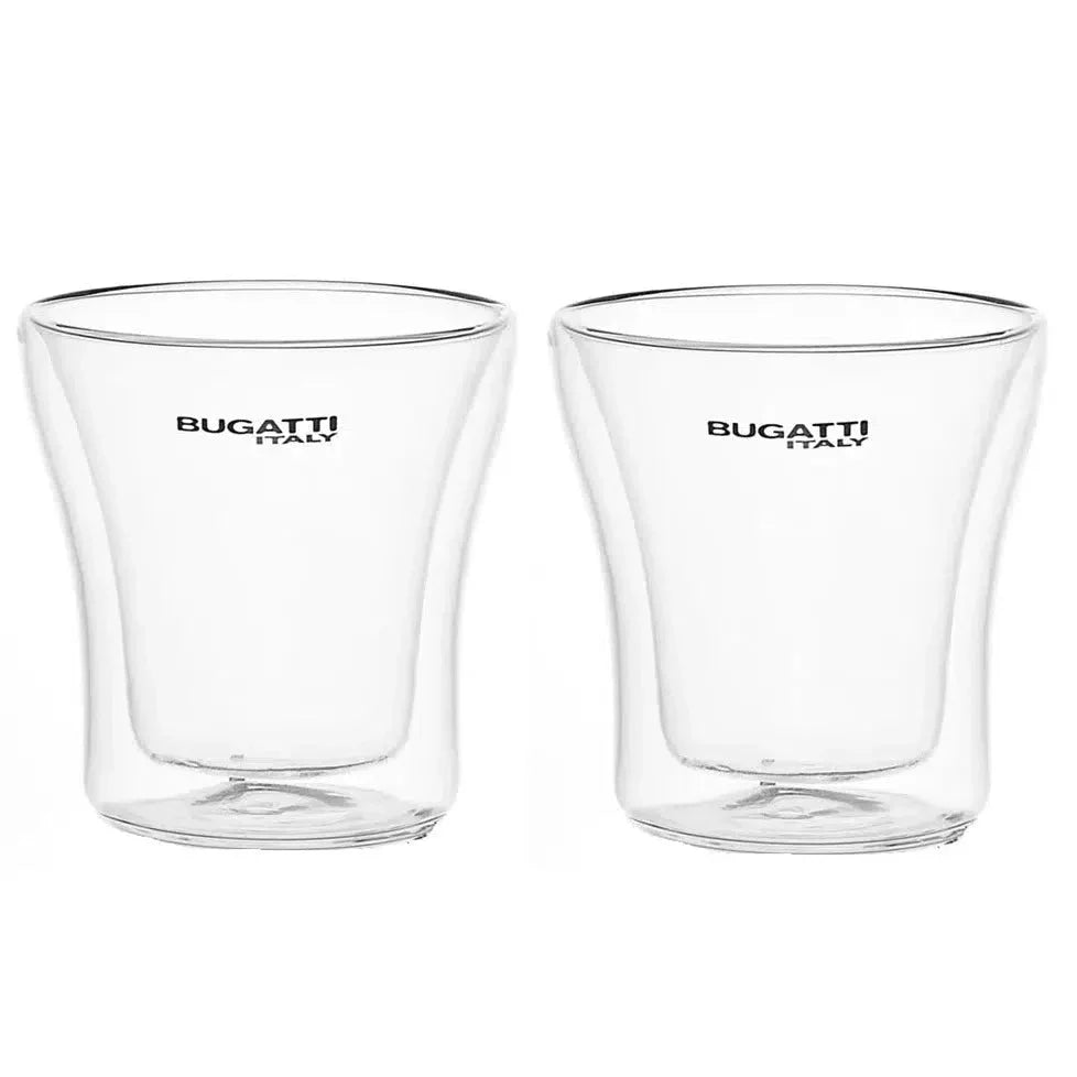 Kit com 2 Copos de Shots Parede Dupla 100ml Bugatti