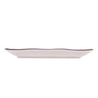 Kit com 2 Pratos Retangulares Porcelana para Sushi Koji 19,5x11,5cm