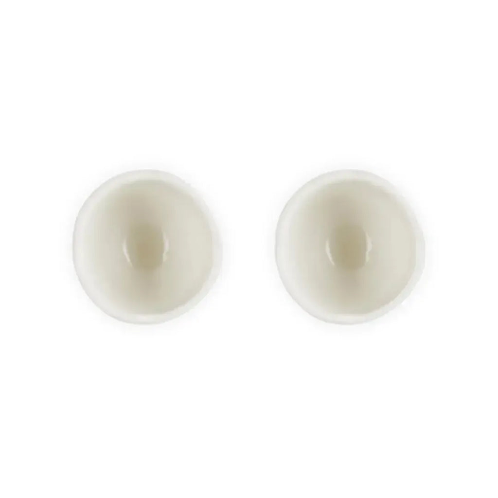 Kit com 2 Suportes para Ovo Ceramica Jardin Meringue Le Creuset