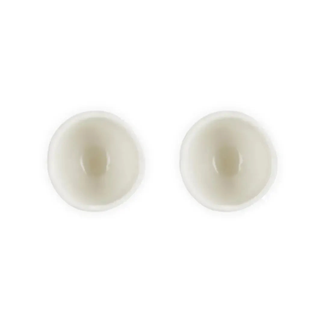 Kit com 2 Suportes para Ovo Ceramica Jardin Meringue Le Creuset