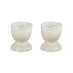 Kit com 2 Suportes para Ovo Ceramica Jardin Meringue Le Creuset