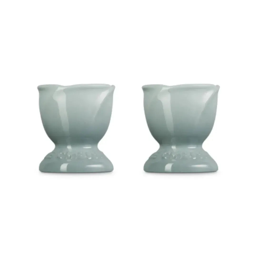 Kit com 2 Suportes para Ovo Ceramica Jardin Sea Salt Le Creuset